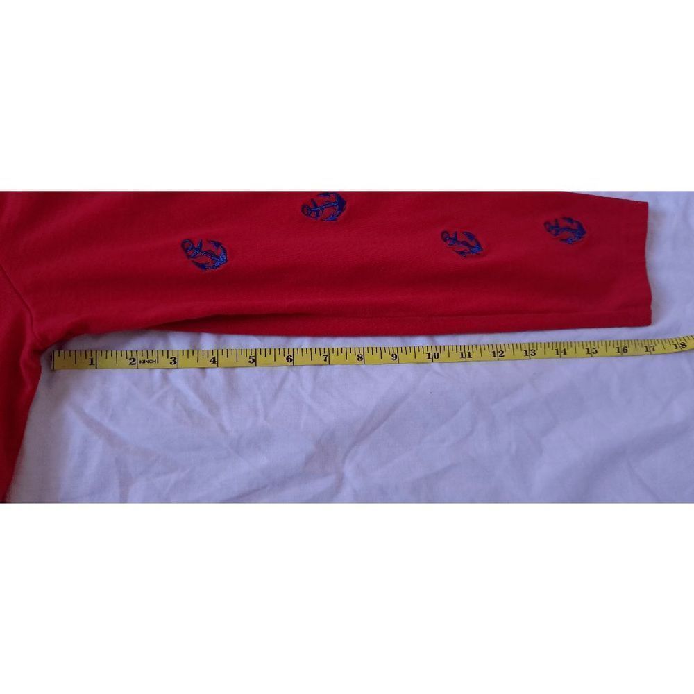 Quacker Factory Red Nautical Anchor Embroidered B… - image 3